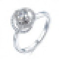 Lovers 925 Sterling Silver Inlay Crystal Opening Ring